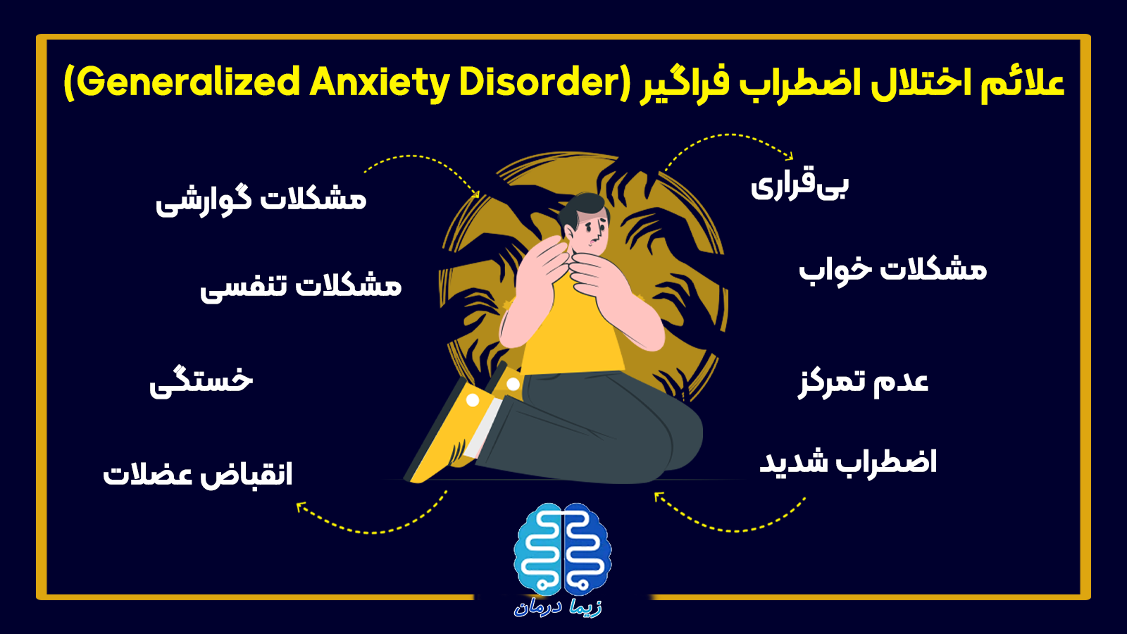 علائم اختلال اضطراب فراگیر (Generalized Anxiety Disorder)