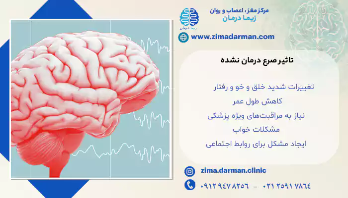 تاثیر صرع درمان نشده