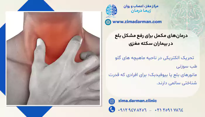 مرد دچار دیسفاژی حاصل از سکته مغزی | درمان مشکل بلع در سکته مغزی: اختلال بلع پس از سکته مغزی