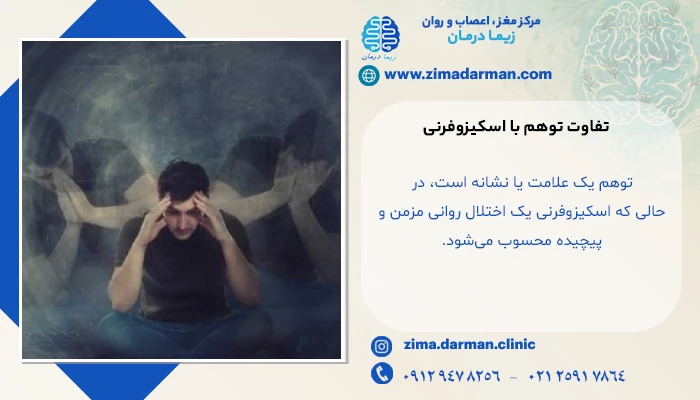 تفاوت توهم با اسکیزوفرنی