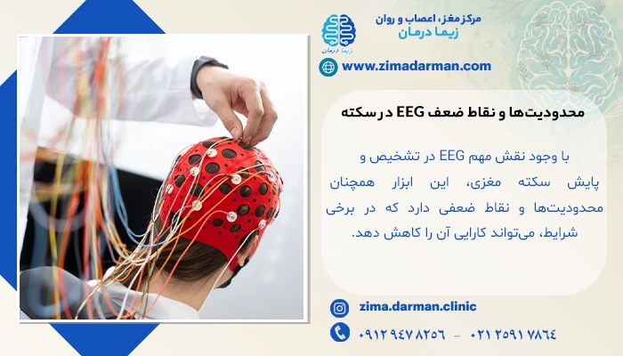 محدودیتها و نقاط ضعف نوار مغز برای تشخیص سکته مغزی | EEG در تشخیص سکته مغزی