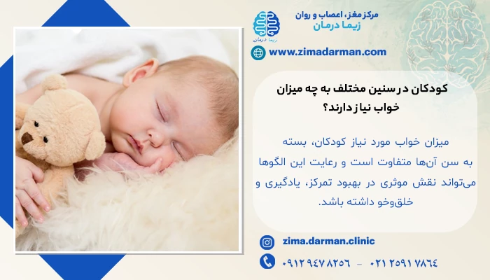 کودکان در سنین مختلف به چه میزان خواب نیاز دارند؟ | مشکلات خواب کودک