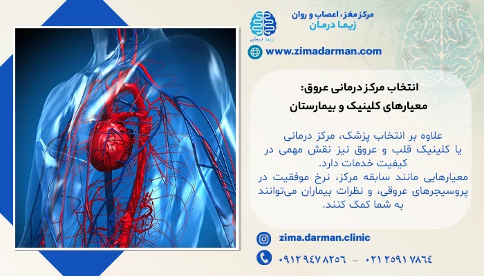 انتخاب مرکز درمانی عروق: معیارهای کلینیک و بیمارستان