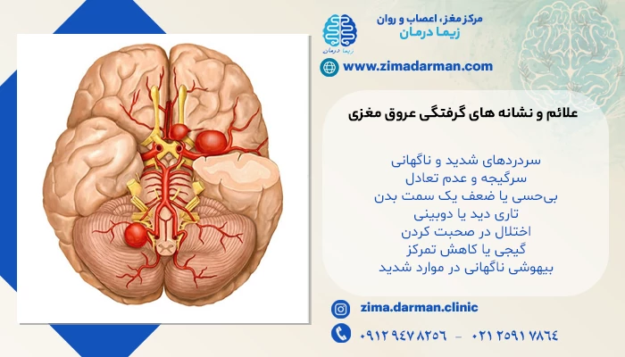 علائم و نشانه های گرفتگی عروق مغزی