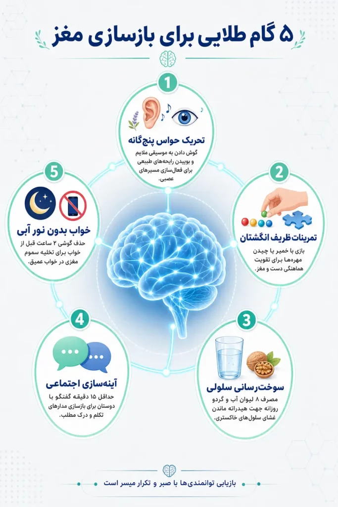 اینفوگرافیک عوارض بعد از سکته مغزی خفیف